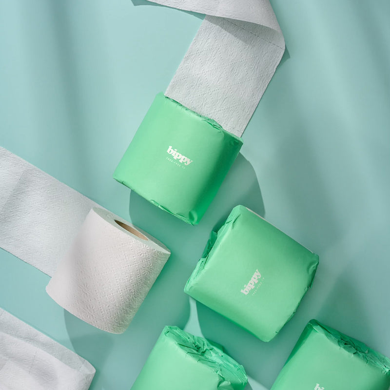 Bippy Bamboo Toilet Paper, 3ply, lintfree